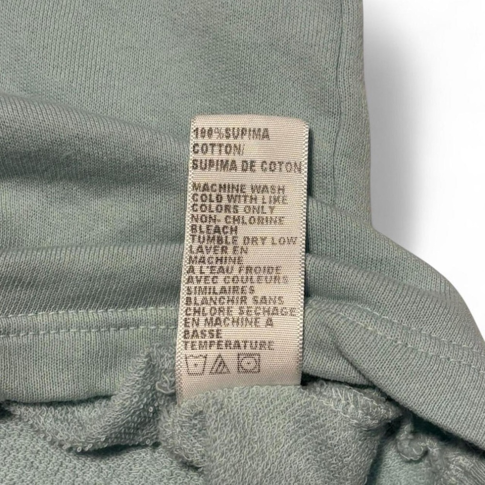 James Perse T-Shirt Sz 2 Boxy Fit French Terry Light Blue Casual Tee USA Made - Picture 5 of 5